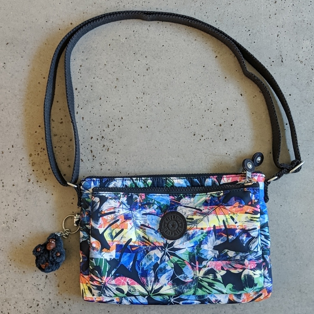 Kipling Mikaela Crossbody Bag - Navy Blue Tropical